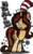 Size: 784x1258 | Tagged: safe, artist:starchasesketches, edit, oc, oc only, oc:melany, pony, base used, crossover, female, mare, solo, the cat in the hat