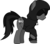 Size: 1281x1138 | Tagged: safe, artist:lightningbolt, derpibooru exclusive, earth pony, pony, g4, .svg available, clothes, frown, grayscale, hidden eyes, hood, hoodie, male, monochrome, ponified, raised hoof, shadow, show accurate, simple background, solo, stallion, svg, todd in the shadows, transparent background, vector, zipper