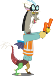 Size: 3519x5000 | Tagged: safe, artist:dashiesparkle, discord, draconequus, g4, what about discord?, absurd resolution, clothes, male, open mouth, simple background, solo, transparent background, vector