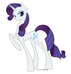 Size: 1158x1216 | Tagged: safe, artist:basykail, rarity, g4, concave belly, female, raised hoof, simple background, slender, solo, thin, transparent background