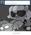 Size: 666x751 | Tagged: safe, artist:egophiliac, princess luna, oc, oc:danger mcsteele, oc:imogen, changeling, changeling queen, sea pony, moonstuck, g4, changeling queen oc, female, filly, grayscale, monochrome, sunglasses, woona, woonoggles, younger