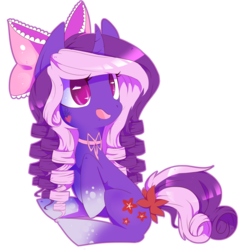 Size: 5170x5272 | Tagged: safe, artist:sorasku, oc, oc only, oc:sweet bouquet, pony, unicorn, absurd resolution, curved horn, female, horn, mare, simple background, sitting, solo, transparent background