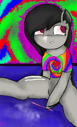Size: 2200x3600 | Tagged: safe, artist:pinkponycarcass, octavia melody, earth pony, pony, g4, clothes, cocaine, drugs, female, high res, shirt, solo