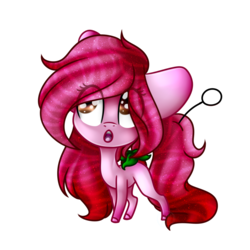 Size: 2500x2500 | Tagged: safe, artist:immagoddampony, oc, oc only, oc:mey, original species, chibi, closed species, cocktail colt, female, high res, mare, simple background, solo, transparent background