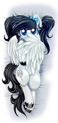 Size: 886x1873 | Tagged: safe, artist:redi, oc, oc only, pegasus, pony, antart.mk, body pillow, body pillow design, commission, solo