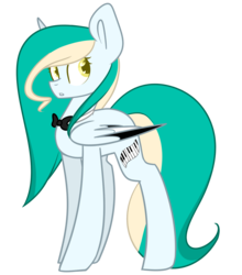 Size: 1267x1440 | Tagged: safe, artist:despotshy, oc, oc only, oc:sea melody, pegasus, pony, bowtie, female, mare, simple background, solo, transparent background