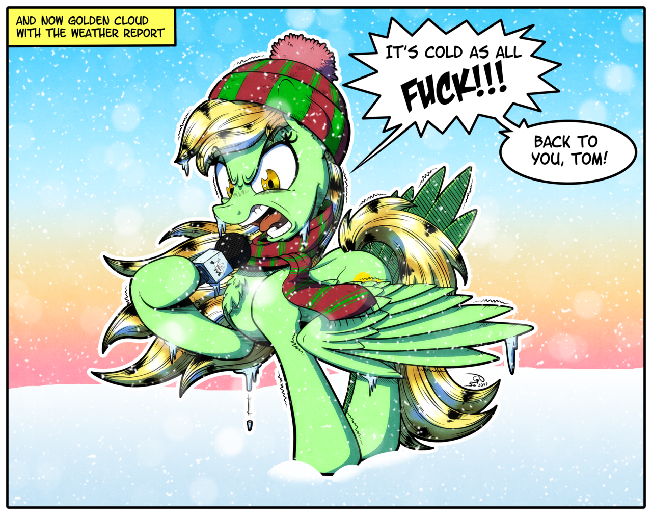 1347833 - safe, artist:gray--day, oc, oc only, oc:golden cloud, pegasus, p...