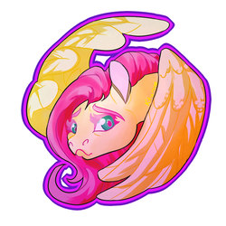 Size: 827x827 | Tagged: safe, artist:kaciequeen, fluttershy, g4, bust, covering, female, looking at you, portrait, simple background, solo, white background