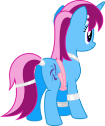 Size: 6400x7697 | Tagged: safe, artist:parclytaxel, oc, oc only, oc:parcly taxel, genie, genie pony, ain't never had friends like us, .svg available, absurd resolution, armband, bracelet, butt, collar, cutie mark, ear piercing, earring, jewelry, piercing, plot, rear view, saddle arabia, shantae, simple background, smiling, solo, tail wrap, transparent background, vector, waistband, wingless