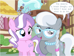 Size: 800x600 | Tagged: safe, artist:flash equestria photography, diamond tiara, silver spoon, earth pony, pony, g4, confused, duo, female, filly, foal, glasses, jewelry, necklace, pearl necklace, tiara