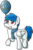 Size: 1551x2358 | Tagged: safe, artist:moemneop, oc, oc only, oc:kami, pegasus, pony, balloon, clothes, cute, grin, male, raised hoof, scarf, simple background, smiling, solo, stallion, transparent background