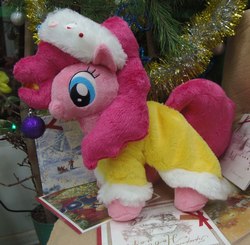 Size: 900x882 | Tagged: safe, artist:crazyditty, pinkie pie, spirit of hearth's warming presents, pony, a hearth's warming tail, g4, irl, photo, plushie, solo