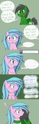 Size: 1280x4000 | Tagged: safe, artist:hummingway, oc, oc only, oc:feather hummingway, oc:swirly shells, ask-humming-way, dialogue, tumblr, tumblr comic