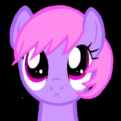 Size: 400x400 | Tagged: safe, artist:toyminator900, oc, oc only, oc:melody notes, pegasus, pony, :<, animated, black background, bust, cute, eye shimmer, female, frown, gif, looking at you, mare, ocbetes, portrait, puppy dog eyes, simple background, solo, toyminator900 is trying to murder us