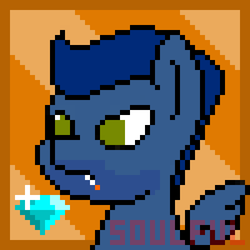Size: 500x500 | Tagged: safe, artist:soulfulmirror, oc, oc only, pegasus, pony, icon, pixel art, solo