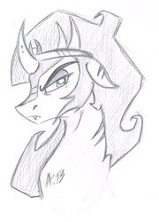 Size: 867x1204 | Tagged: safe, artist:rossmaniteanzu, king sombra, pony, g4, male, sketch, solo, traditional art