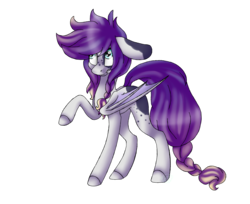 Size: 2700x2200 | Tagged: safe, artist:immagoddampony, oc, oc only, bat pony, pony, high res, raised hoof, simple background, solo, transparent background