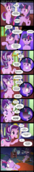 Size: 1000x5000 | Tagged: safe, artist:coltsteelstallion, princess celestia, smarty pants, starlight glimmer, twilight sparkle, alicorn, pony, absurd resolution, bad idea, bed, bipedal, blushing, chair, comic, companion cube, creepy, cute, dark comedy, derp, dialogue, female, floppy ears, frown, glare, glimmerbetes, grimderp, grin, hidden eyes, insanity, looking back, misspelling, nervous, nightmare fuel, on side, open mouth, plushie, pointing, portal (valve), raised hoof, rocking chair, scared, scratching, sitting, smiling, smirk, speech bubble, squee, sweat, sweatdrop, this will end in pain and/or death, this will not end well, twiabetes, twilight sparkle (alicorn), undertale, watching, wide eyes, yandere, yandere glimmer