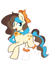 Size: 1280x1616 | Tagged: safe, artist:shootingstarsentry, oc, oc only, earth pony, pony, bow, clothes, hair bow, jewelry, necklace, simple background, socks, solo, transparent background