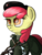 Size: 900x1200 | Tagged: safe, artist:aaronmk, apple bloom, earth pony, pony, g4, female, flag of equestria, gun, hungarian revolution, hungary, ppsh-41, solo, submachinegun, weapon