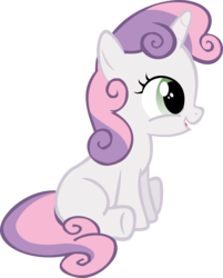 Size: 2011x2500 | Tagged: safe, artist:alphanz, sweetie belle, pony, g4, cute, diasweetes, female, happy, high res, open mouth, simple background, sitting, solo, transparent background