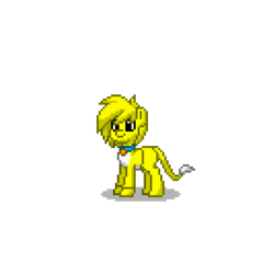 Size: 400x400 | Tagged: safe, cat, pony, pony town, counterfeit cat, crossover, maximillion fluffybottom, ponified, simple background, solo, white background