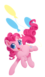 Size: 700x1200 | Tagged: safe, artist:lordyanyu, pinkie pie, earth pony, pony, g4, colored pupils, cute, cutie mark background, diapinkes, female, open mouth, simple background, solo, transparent background