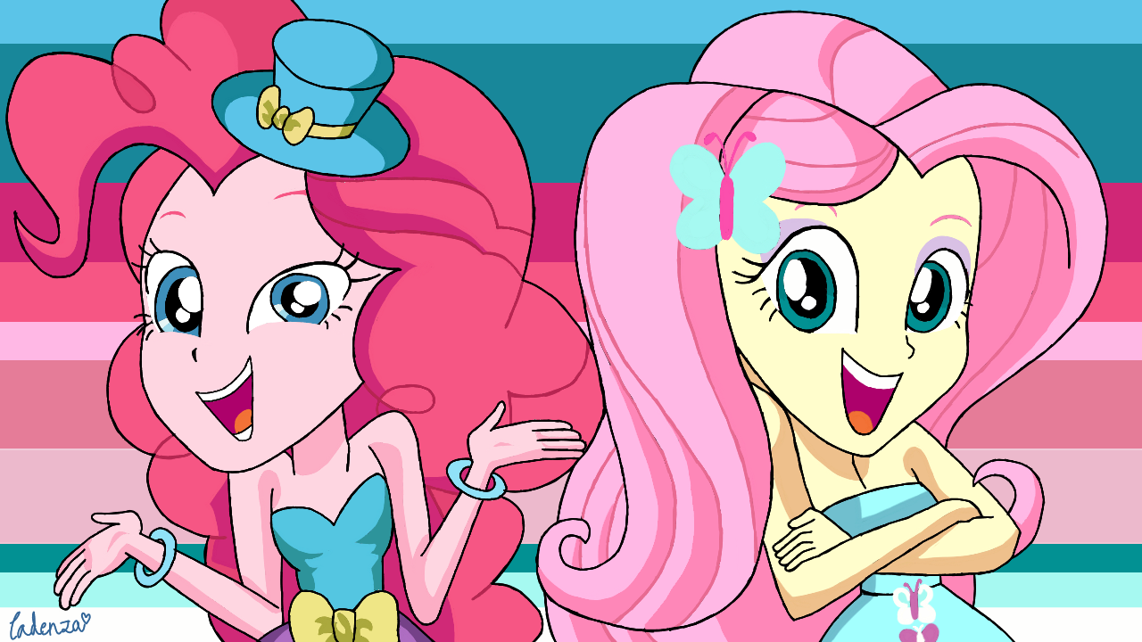 Safe Artist Leone Di Cielo Fluttershy Pinkie Pie