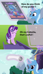 Size: 896x1520 | Tagged: safe, edit, starlight glimmer, trixie, pony, unicorn, g4, no second prances, abuse, cape, clothes, comic, female, mare, screencap comic, trixie's cape