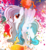 Size: 3331x3627 | Tagged: safe, artist:asika-aida, oc, oc only, oc:wavy wings, pegasus, pony, colored background, commission, female, high res, long mane, mare, raised leg, smiling, solo, spread wings