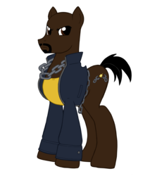 Size: 2088x2336 | Tagged: safe, artist:edcom02, artist:jmkplover, earth pony, pony, chains, crossover, high res, luke cage, marvel, ponified, simple background, solo, transparent background
