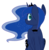 Size: 1417x1440 | Tagged: safe, artist:despotshy, princess luna, pony, g4, female, looking back, simple background, solo, transparent background