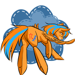 Size: 1000x1000 | Tagged: safe, artist:mia, oc, oc only, oc:cold front, pegasus, pony, male, simple background, smiling, solo, stallion, white background