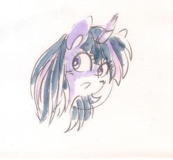 Size: 5488x5088 | Tagged: safe, artist:pinkablue, twilight sparkle, pony, g4, absurd resolution, female, sketch, solo, traditional art