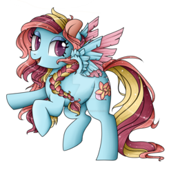 Size: 1024x1032 | Tagged: safe, artist:sk-ree, oc, oc only, oc:floral aroma, pony, solo