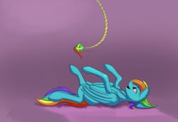 Size: 1280x883 | Tagged: safe, artist:vell221, rainbow dash, pony, g4, behaving like a cat, cute, dashabetes, female, rainbow cat, solo