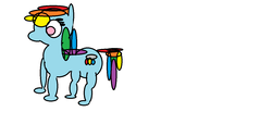 Size: 1246x566 | Tagged: safe, rainbow dash, pegasus, pony, g4, 1000 hours in ms paint, circle, female, ms paint, simple background, solo, white background