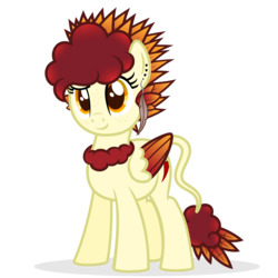 Size: 7000x7000 | Tagged: safe, artist:besttubahorse, oc, oc only, oc:chimie changa, hybrid, absurd resolution, ear piercing, earring, feather, freckles, jewelry, pegaphoenix, piercing, simple background, smiling, solo, transparent background, vector