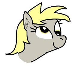 Size: 285x256 | Tagged: safe, artist:barryfrommars, derpy hooves, pegasus, pony, g4, aggie.io, digital art, female, head only, mare, simple background, solo, white background