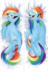 Size: 750x1113 | Tagged: dead source, safe, artist:nicole gauss, rainbow dash, pony, g4, body pillow, body pillow design, female, solo