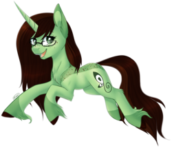 Size: 1042x897 | Tagged: safe, artist:doekitty, oc, oc only, oc:flittermint, pony, unicorn, female, glasses, mare, simple background, solo, transparent background, unshorn fetlocks