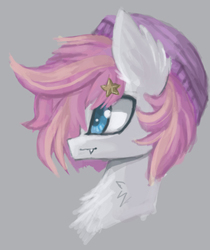 Size: 512x610 | Tagged: safe, artist:raptor007, earth pony, pony, hat, short hair, sidemouth, solo, speedpaint