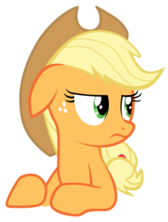 Size: 7000x9200 | Tagged: safe, artist:tardifice, applejack, earth pony, pony, g4, the cutie map, absurd resolution, applejack is not amused, female, floppy ears, simple background, solo, transparent background, unamused, vector
