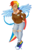 Size: 949x1391 | Tagged: safe, artist:threelegmeg, rainbow dash, human, g4, clothes, converse, cutie mark, female, humanized, mohawk, piercing, shoes, simple background, solo, transparent background, winged humanization, wings