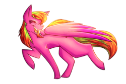 Size: 2100x1400 | Tagged: safe, artist:bluekoi-png, oc, oc only, pegasus, pony, female, mare, open mouth, simple background, solo, transparent background