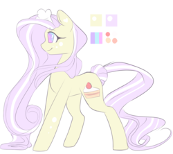 Size: 1176x1045 | Tagged: safe, artist:clefficia, oc, oc only, oc:strawberry, earth pony, pony, chef's hat, female, hat, mare, reference sheet, solo