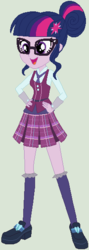 Size: 203x570 | Tagged: safe, artist:ra1nb0wk1tty, sci-twi, twilight sparkle, equestria girls, g4, clothes, crystal prep academy uniform, female, school uniform, solo