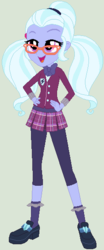 Size: 235x564 | Tagged: safe, artist:ra1nb0wk1tty, sugarcoat, equestria girls, g4, clothes, crystal prep academy uniform, female, glasses, school uniform, shoes, socks, solo