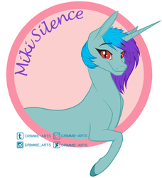 Size: 800x877 | Tagged: safe, artist:mikisilence, oc, oc only, pony, unicorn, slit pupils, smiling, solo