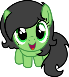 Size: 2383x2651 | Tagged: safe, part of a set, oc, oc only, oc:filly anon, earth pony, pony, badumsquish's kitties, female, filly, happy, high res, looking at you, looking up, looking up at you, simple background, solo, transparent background